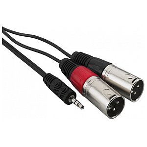 Monacor MCA-129P, kable połączeniowe audio 1m 1/1