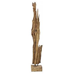 Europalms Natural wood sculpture, slim 190cm , Drewniana rzeźba 1/4