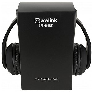 avlink SFBH1-BLK Słuchawki Bluetooth czarne Satynowe wykończenie 1/9