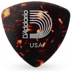 D'Addario Shell-Color Celluloid Kostki gitarowe, 100 szt., Light 0.50mm, szerokie 1/2