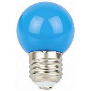 Showgear Żarówka LED G45 E27 1 W - Niebieska - NieŚciemnialna 1/2
