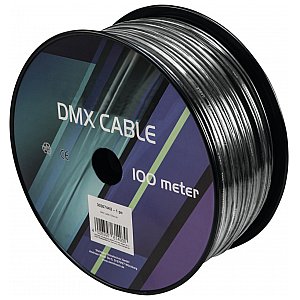 EUROLITE Kabel sygnału DMX 2x0.22 100m czarny 1/2