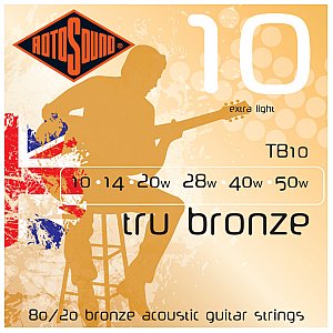 Rotosound Struny gitarowe Tru Bronze TB10 1/1