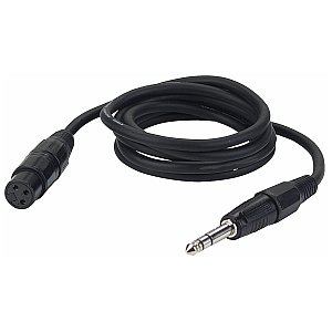 DAP FL03 - Kabel do mikrofonu bal. XLR/F 3 p. > Jack stereo 1,5 m 1/1