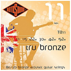 Rotosound Struny gitarowe Tru Bronze TB11 1/1