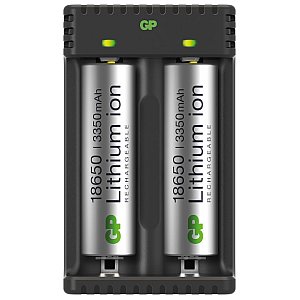 GP Ładowarka USB do baterii i akumulatorów USBL18650X2 1/3