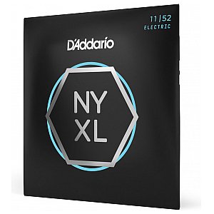 D'Addario NYXL1152 Nickel Wound Struny do gitary elektrycznej, Medium Top / Heavy Bottom, 11-52 1/4