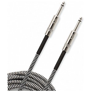 Pleciony kabel instrumentalny D'Addario Custom Series, szary, 15' 4,57m 1/3