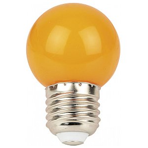 Showgear Żarówka LED G45 E27 1 W - Pomarańczowa - Bez Przyciemniania 1/2