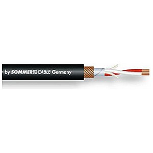 SOMMER Kabel DMX 2x0.34 100m bk BINARY FRNC AES / EBU 1/2