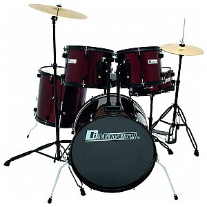 Dimavery DS-200 Drum-Set. wine red, zestaw perkusyjny 1/4