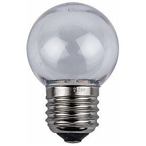 Showgear Żarówka LED G45 E27 - WW - Przezroczysta 2 W - Ściemniana 1/2