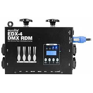 EUROLITE EDX-4 DMX RDM LED Dimmer Pack Ściemniacz 4-kanałowy do lamp LED 1/5
