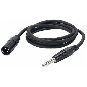 DAP FL04 - Kabel do mikrofonu bal. XLR/M 3 p. > Jack stereo 1,5 m 1/1