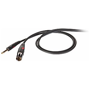 Die Hard DHG230LU2 kabel zbalansowany Jack stereo 6,3 mm / męskim złączem XLR 3P Die Hard Gold. 2 m długości. 1/1