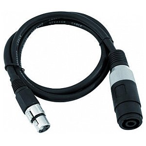 Omnitronic Kabel głośnikowy AC-225 Speaker(f)/XLR(f), 1m 1/4