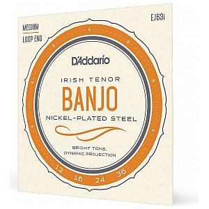 D'Addario EJ63i Irish Tenor Struny do banjo, Nickel, 9-30 1/4