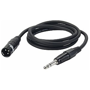 DAP FL04 - Kabel do mikrofonu bal. XLR/M 3 p. > Jack stereo 6 m 1/1