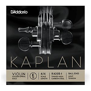 D'Addario Kaplan Golden Spiral Solo Pojedyncza struna do skrzypiec E String, 4/4 Light Tension 1/1