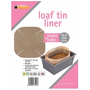 toastabags LTL1 Loaf Tin Liner Wielokrotnego użytku nieprzywierająca wkładka do pieczenia - bochenek 1/1