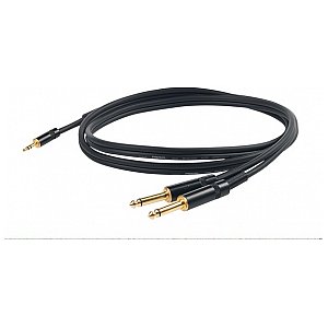 PROEL CHLP170LU5 Kabel audio „Y” złącza YongSheng 3,5 mm Stereo jack - 2x 6,3 mm Mono jack - 5m 1/1