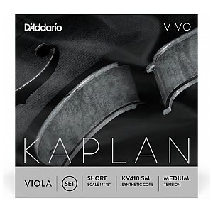 D'Addario Kaplan Vivo Viola Zestaw strun do altówki Short Medium Tension 1/1