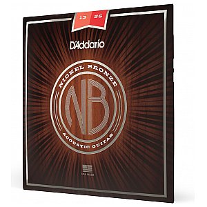 D'Addario NB1356 Nickel Bronze Struny do gitary akustycznej, Medium, 13-56 1/4