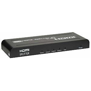 Showgear HDMI 2.0 Splitter 1 in 4 out 1 in, 4 out, 4K 60 Hz, 18 Gbps 1/4