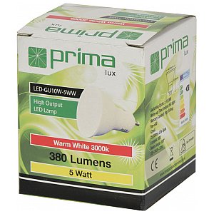 primalux LED-GU10W-5.5WW Żarówka LED GU10 5.5W 400lm 100° 3000K 1/5