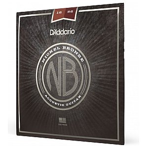 D'Addario NB1656 Nickel Bronze Struny do gitary akustycznej, Resophonic, 16-56 1/4