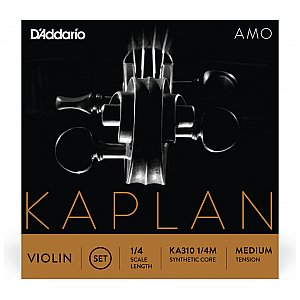 D'Addario Kaplan Amo Zestaw strun do skrzypiec 1/4 Medium Tension 1/2