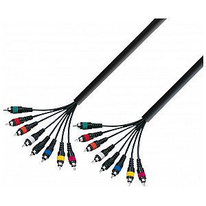 Adam Hall K3 L8 CC 0300 - Multicore Cable 8 x RCA m to 8 x RCA m 3 m przewód multicore 1/1