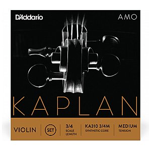D'Addario Kaplan Amo Zestaw strun do skrzypiec 3/4 Medium Tension 1/2