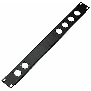 Konig & Meyer 28306-000-55 Panel rack 1U 6 XLR czarny 1/1