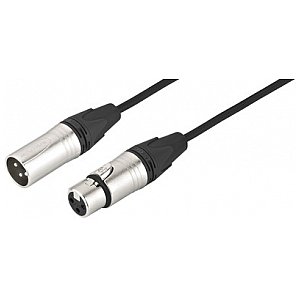 Monacor CDMXN-150/SW, kabel XLR do sygnałów cyfrowych DMX512 lub AES/EBU 1,5m 1/1