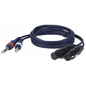 DAP FL43 - Kabel 2 unbal. Jack mono L/R > 2 XLR/F 3 p. 1,5 m 1/1