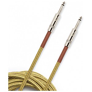 Pleciony kabel instrumentalny D'Addario serii Custom, Tweed, 20' 6,1m 1/3