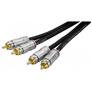 Monacor ACP-150/50, profesjonalny kabel RCA audio, 50ω 1,5m 1/1