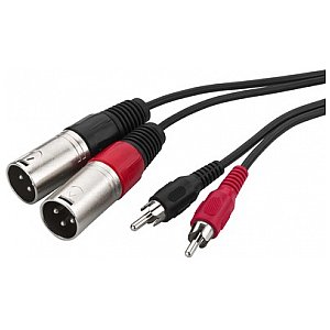 Monacor MCA-327P, kable połączeniowe audio 3m 1/1