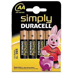 Bateria AA Simply Duracell Alkaline - 4szt 1/2