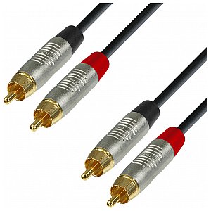 Adam Hall Cables 4 Star Series - Audio Cable REAN 2 x RCA męski / 2 x RCA męski 6.0 m przewód audio 1/2