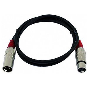 Omnitronic Kabel do mikrofonu MC-15R 1,5m czerwony XLR m/f balance 1/4
