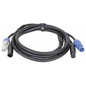 DAP FP21 Kabel hybrydowy - Power Pro & 5-pin XLR - DMX / Zasilanie 150 cm, czarny 1/1