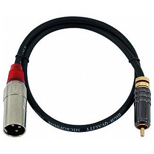 Omnitronic Cable AC-09R RCA to XLR (M),90cm, red 1/4