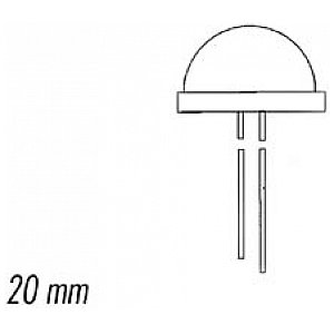 Kingbright dioda 20mm JUMBO LED LAMP ORANGE DIFFUSED 1/3