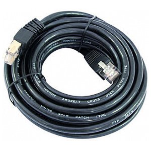 Omnitronic Cable WC-10 CAT-5E, 1m, black 1/4