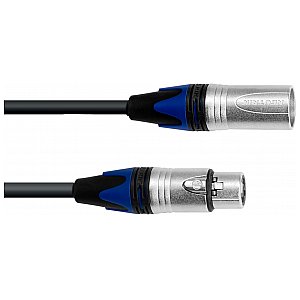 PSSO DMX kabel XLR COL 3pin 5m bk Neutrik 1/1