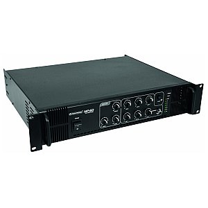 Instalacyjny wzmacniacz miksujący 60 W RMS Omnitronic MP-60 PA mixing amplifier 1/4