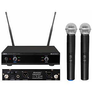 OMNITRONIC UHF-E2 Wireless Mic System 527.5/529.7MHz Bezprzewodowy zestaw mikrofonów 1/1