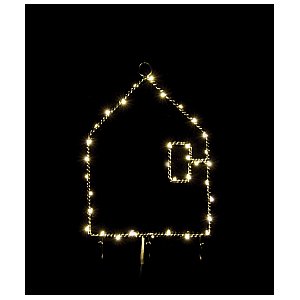 lyyt HOUSE Dekoracyjna lampa LED na ścianę w kształcie domu, ma 3 haczyki na kluicze 1/5